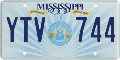 MS license plate YTV744