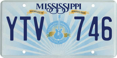 MS license plate YTV746
