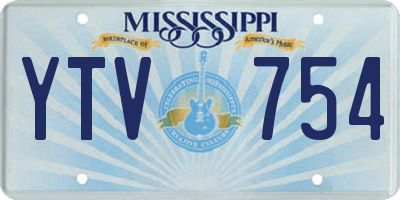 MS license plate YTV754