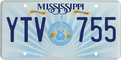 MS license plate YTV755