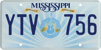 MS license plate YTV756