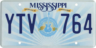 MS license plate YTV764