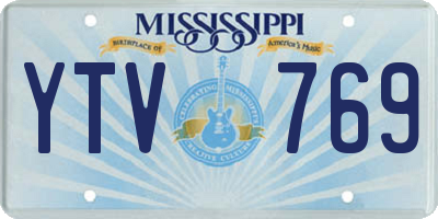 MS license plate YTV769