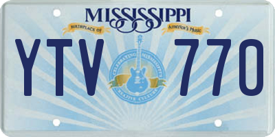 MS license plate YTV770