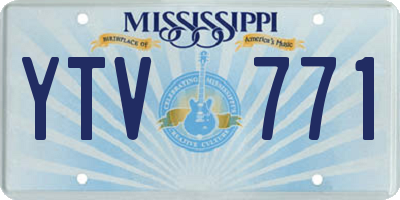 MS license plate YTV771