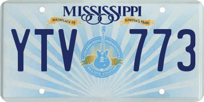 MS license plate YTV773