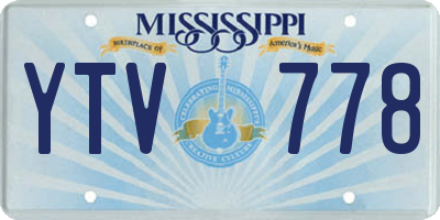 MS license plate YTV778