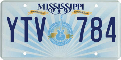 MS license plate YTV784