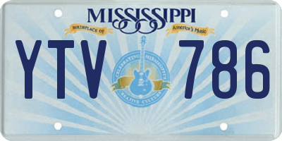 MS license plate YTV786
