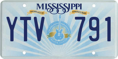 MS license plate YTV791