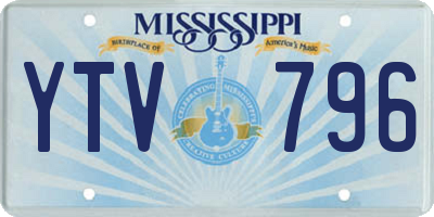 MS license plate YTV796