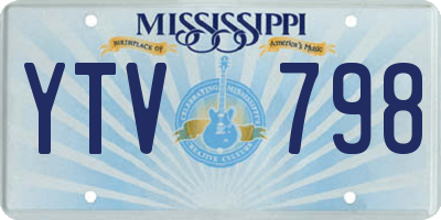 MS license plate YTV798