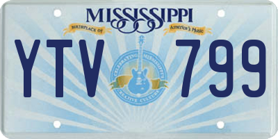 MS license plate YTV799