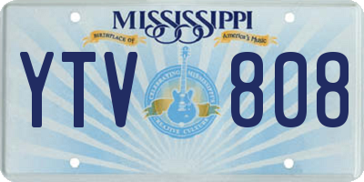 MS license plate YTV808