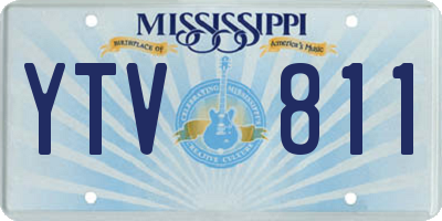 MS license plate YTV811