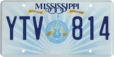 MS license plate YTV814