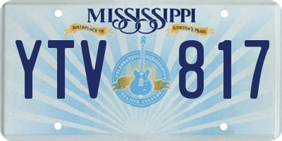 MS license plate YTV817