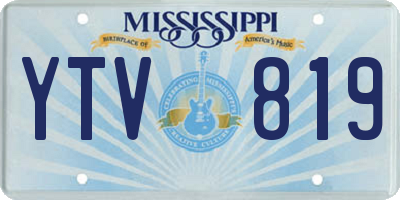 MS license plate YTV819