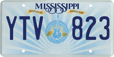 MS license plate YTV823