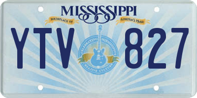 MS license plate YTV827