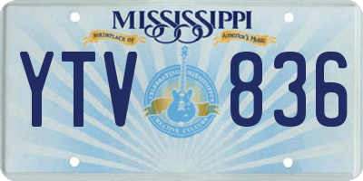 MS license plate YTV836