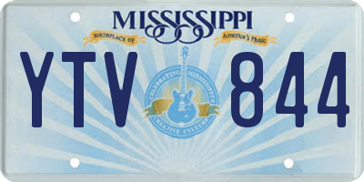 MS license plate YTV844