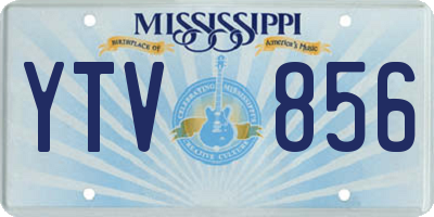 MS license plate YTV856