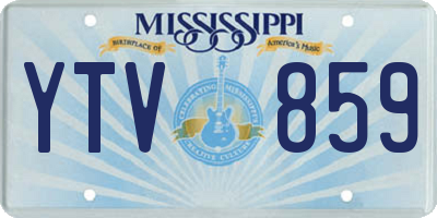 MS license plate YTV859