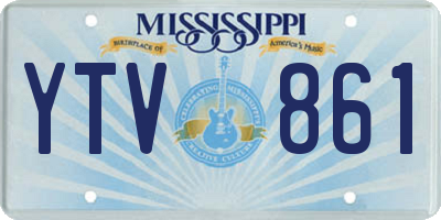 MS license plate YTV861