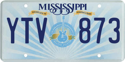 MS license plate YTV873