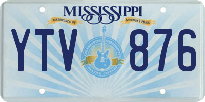 MS license plate YTV876