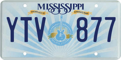 MS license plate YTV877