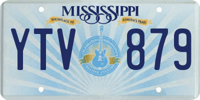 MS license plate YTV879