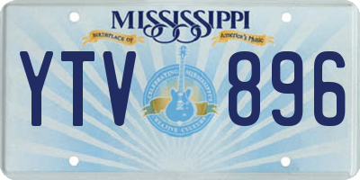 MS license plate YTV896
