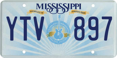 MS license plate YTV897