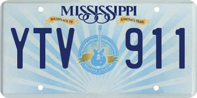 MS license plate YTV911