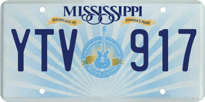 MS license plate YTV917
