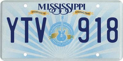 MS license plate YTV918