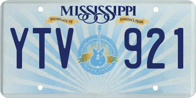 MS license plate YTV921