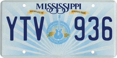 MS license plate YTV936