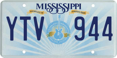 MS license plate YTV944