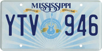 MS license plate YTV946
