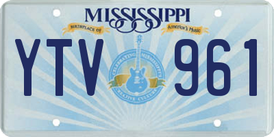 MS license plate YTV961