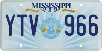 MS license plate YTV966