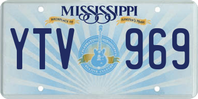MS license plate YTV969