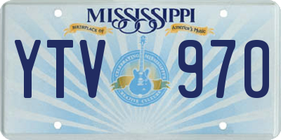 MS license plate YTV970