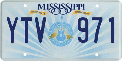 MS license plate YTV971