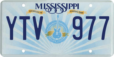 MS license plate YTV977