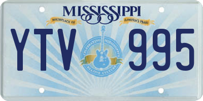 MS license plate YTV995