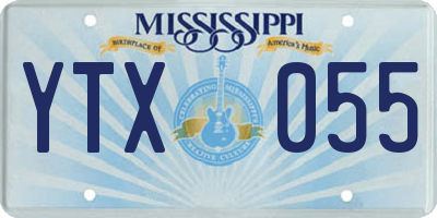 MS license plate YTX055